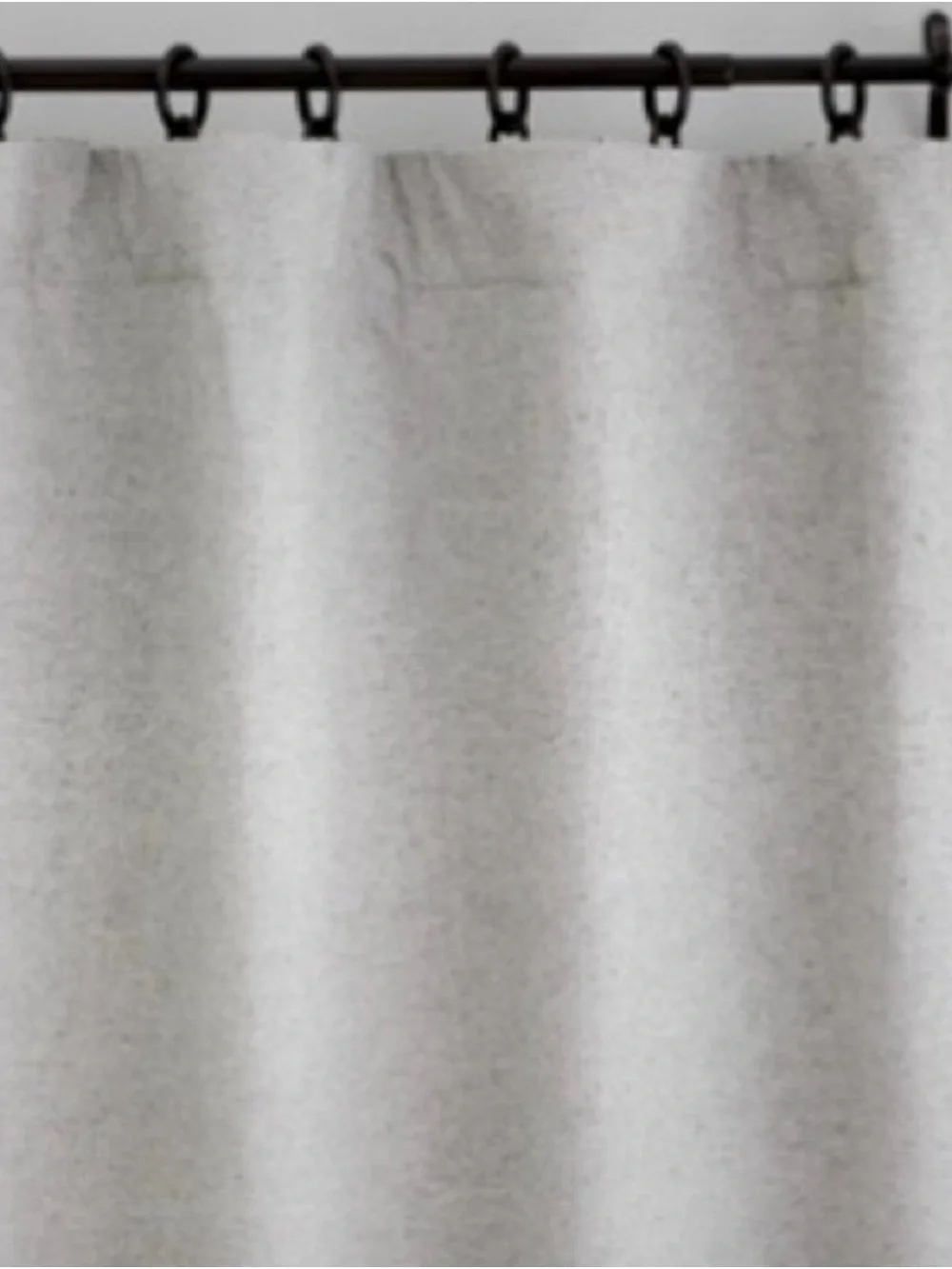 Pottery Barn Calhan Tweed Drapes, 50in x 96in, Gray Fleek, 2 panels